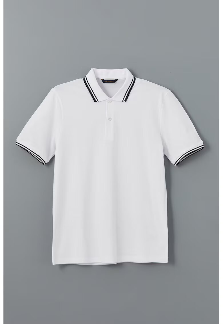 LC WAIKIKI Tricou din amestec de bumbac cu guler polo - Alb