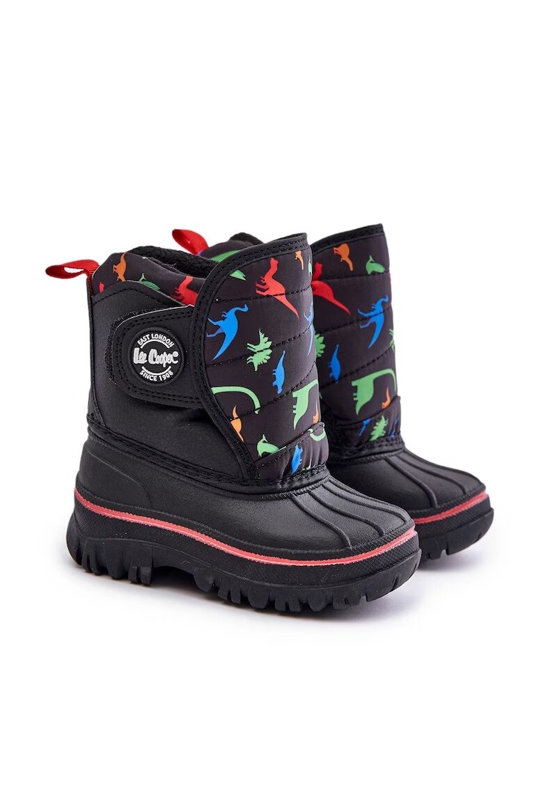 Le Cooper Cizme de zapada copii Lee Cooper - velcro - negru - piele ecologica/textil
