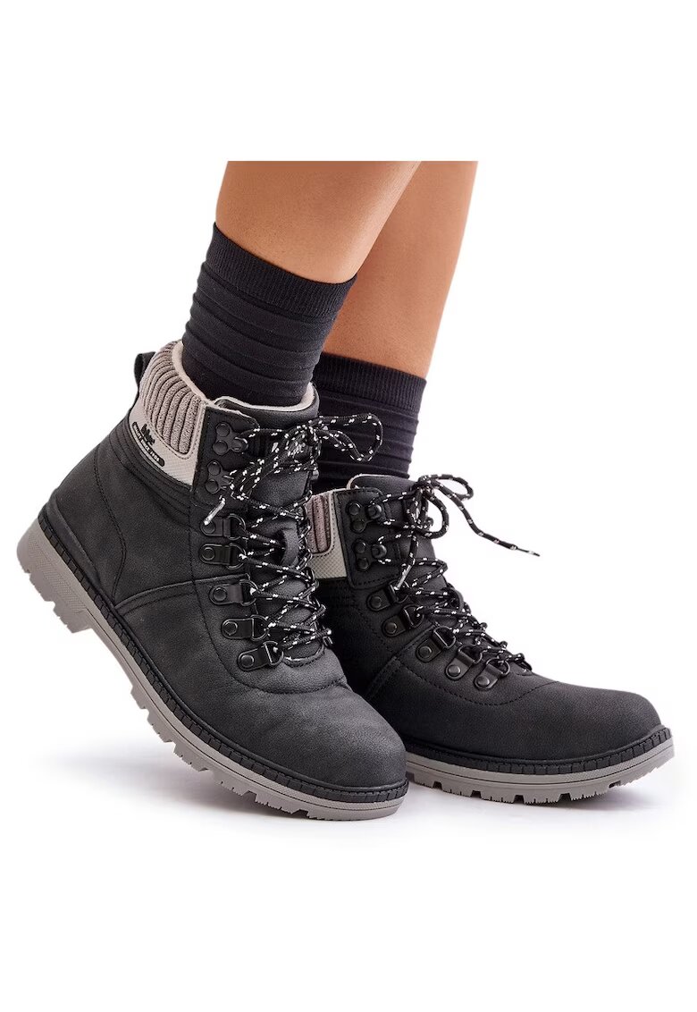 Lee Cooper Ghete dama - izolate - negre - piele ecologica