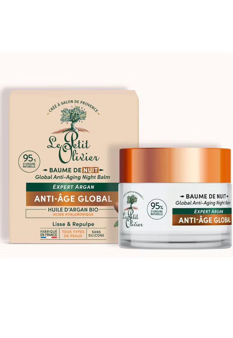 Le Petit Olivier Crema noapte anti-age cu ulei de argan Expert Argan - 50 ml
