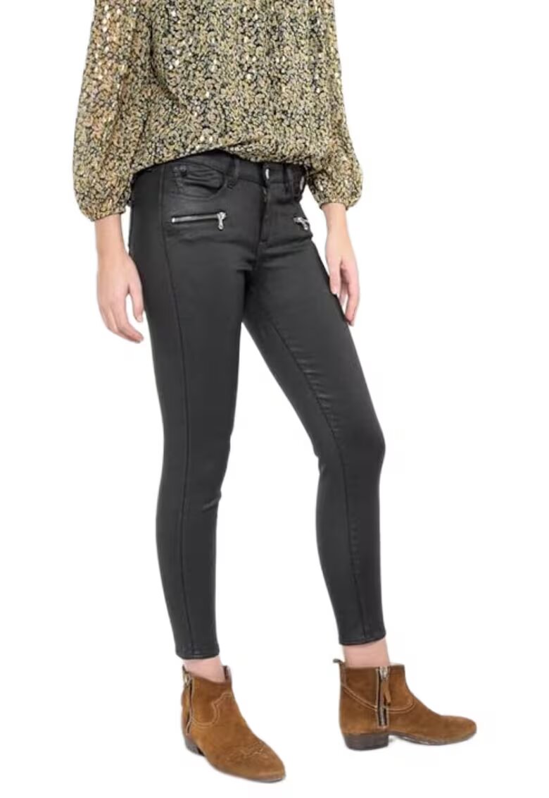 Le Temps Des Cerises Pantaloni dama skinny - 7 buzunare - negru - bumbac|poliester|elastan -