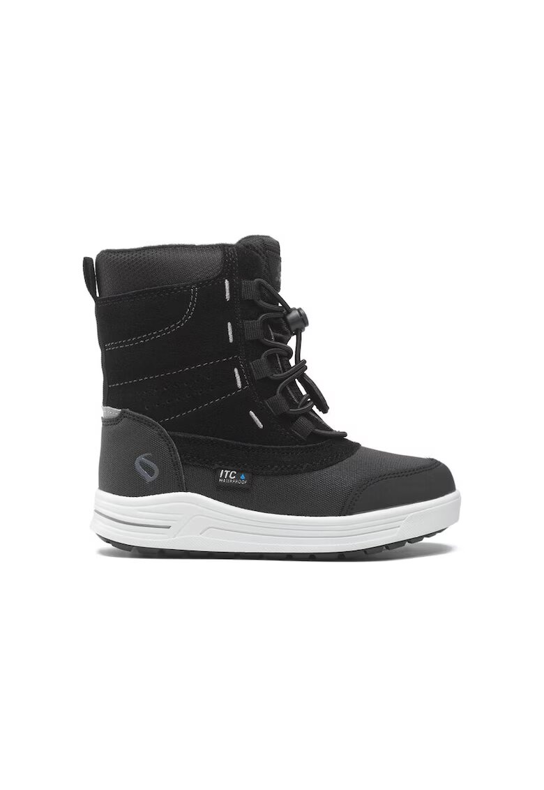 Leaf Cizme copii - 24964 - Piele naturala - Negru