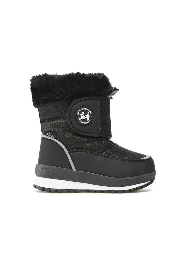 Leaf Cizme copii - 24995 - Piele ecologica - Negru