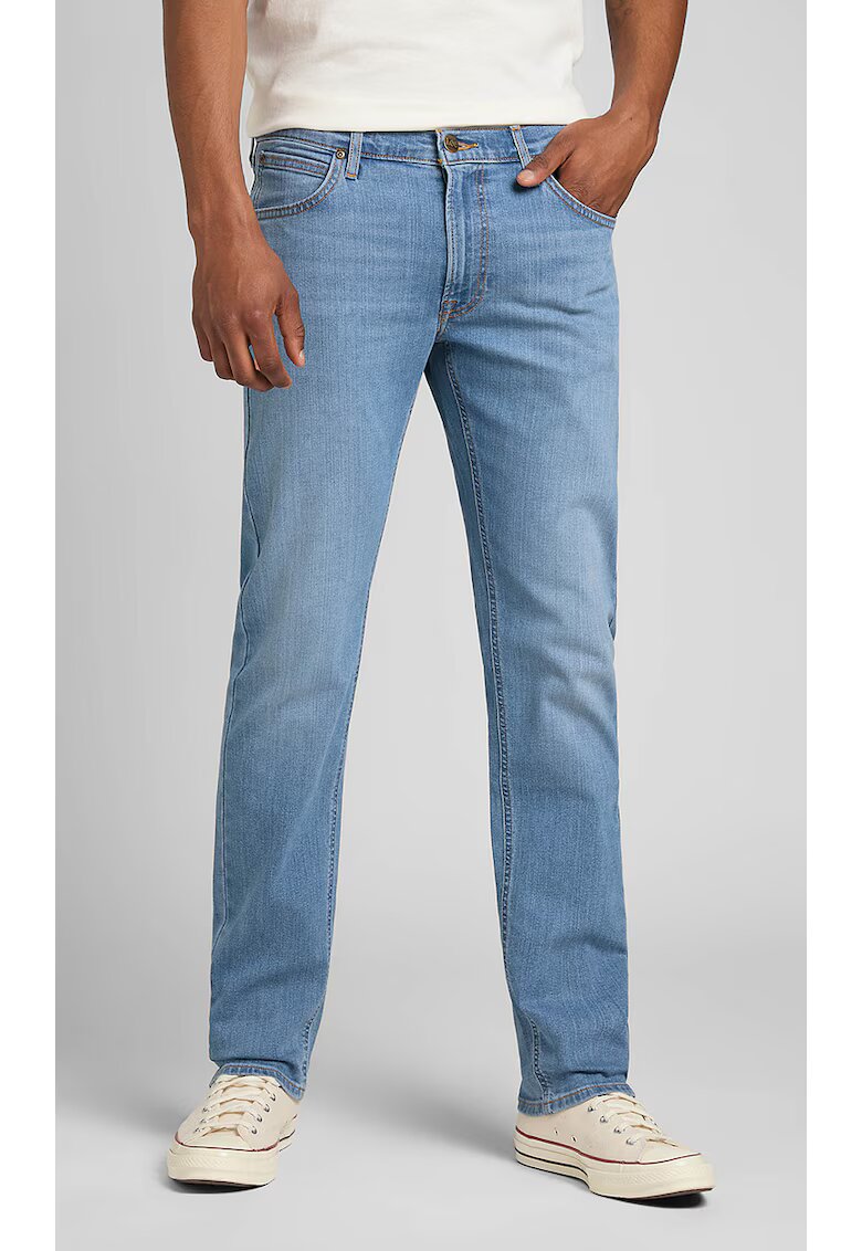 Lee Blugi barbatesti Daren ZIP FLY - bumbac/poliester/elastan - albastru deschis
