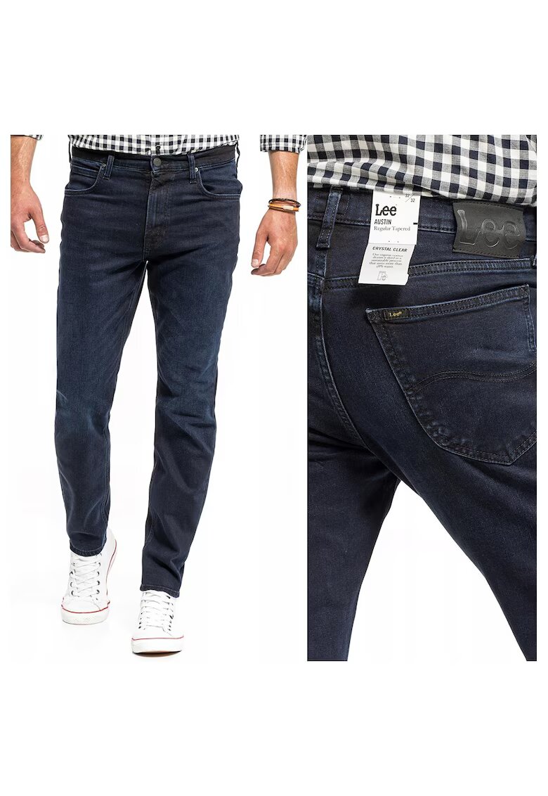 Lee Blugi Barbati - Austin - 100% Bumbac - Talie Medie - Albastru