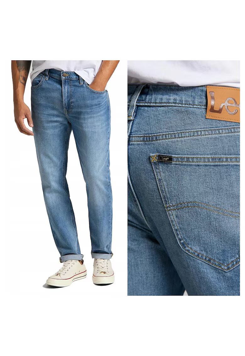 Lee Blugi Barbati - Austin - 100% Bumbac - Talie Medie - Albastru