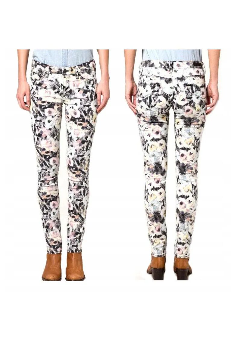 Lee Blugi Dama - Scarlett - W25-L33 - Bumbac - Fermoar - Lungi - Talie Medie - 5 Bunzuare - High-Quality - Multicolor