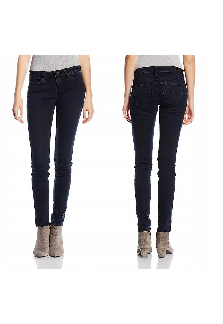 Lee Blugi Dama - Toxey - W24-L29 - Bumbac - Fermoar - Lungi - Talie Joasa - 5 Bunzuare - High-Quality - Negru