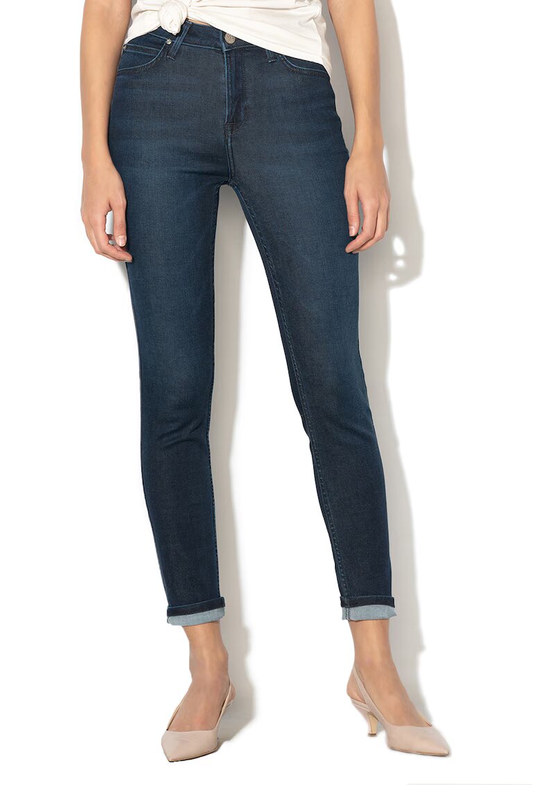 Lee Blugi skinny cu talie inalta Scarlett - Bleumarin