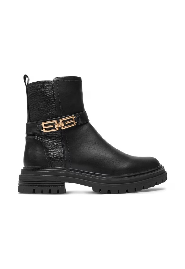Lee Botine dama - 36879 - Piele ecologica - Negru