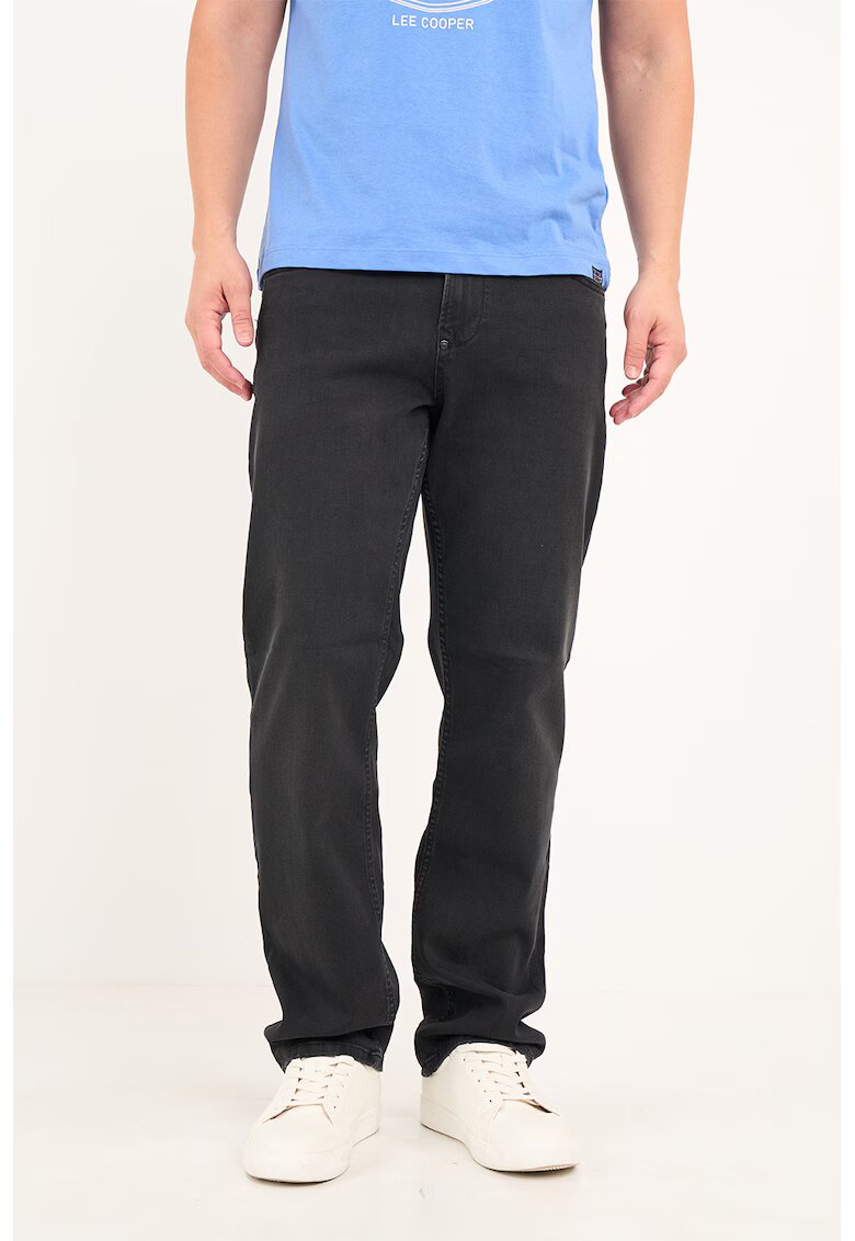 Lee Cooper Blugi drepti cu design 5 buzunare - Negru stins