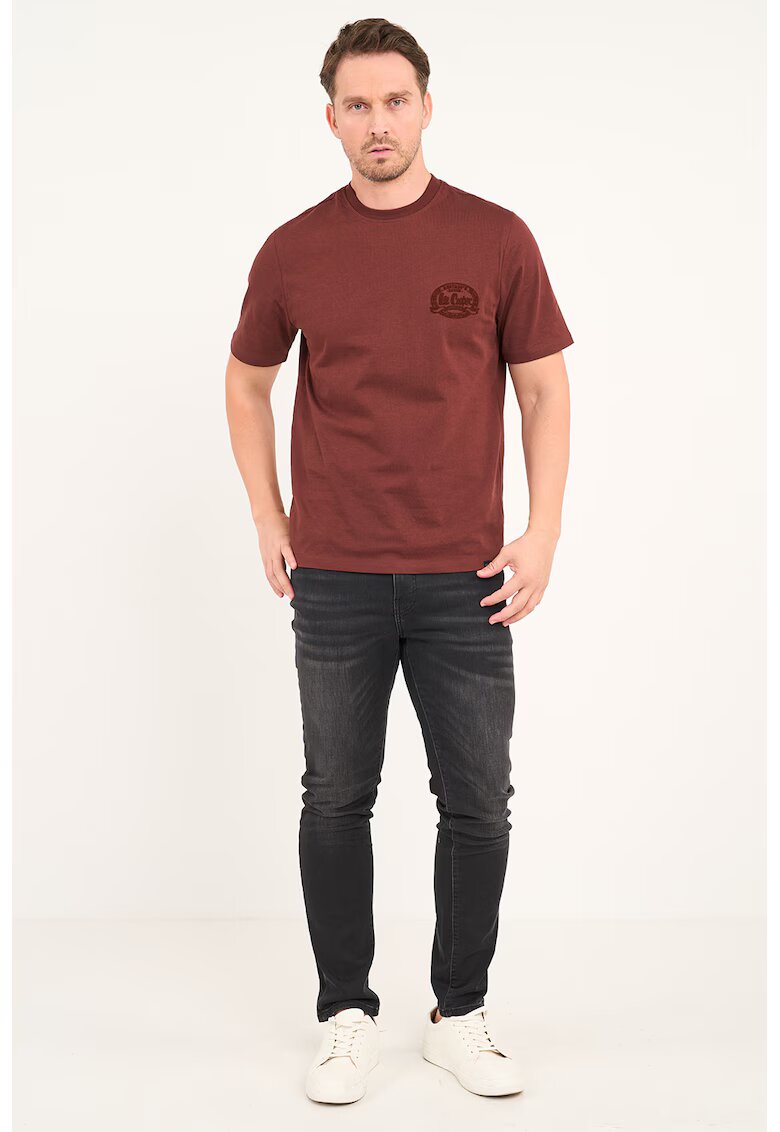 Lee Cooper Blugi slim fit cu talie medie si 5 buzunare - Negru stins