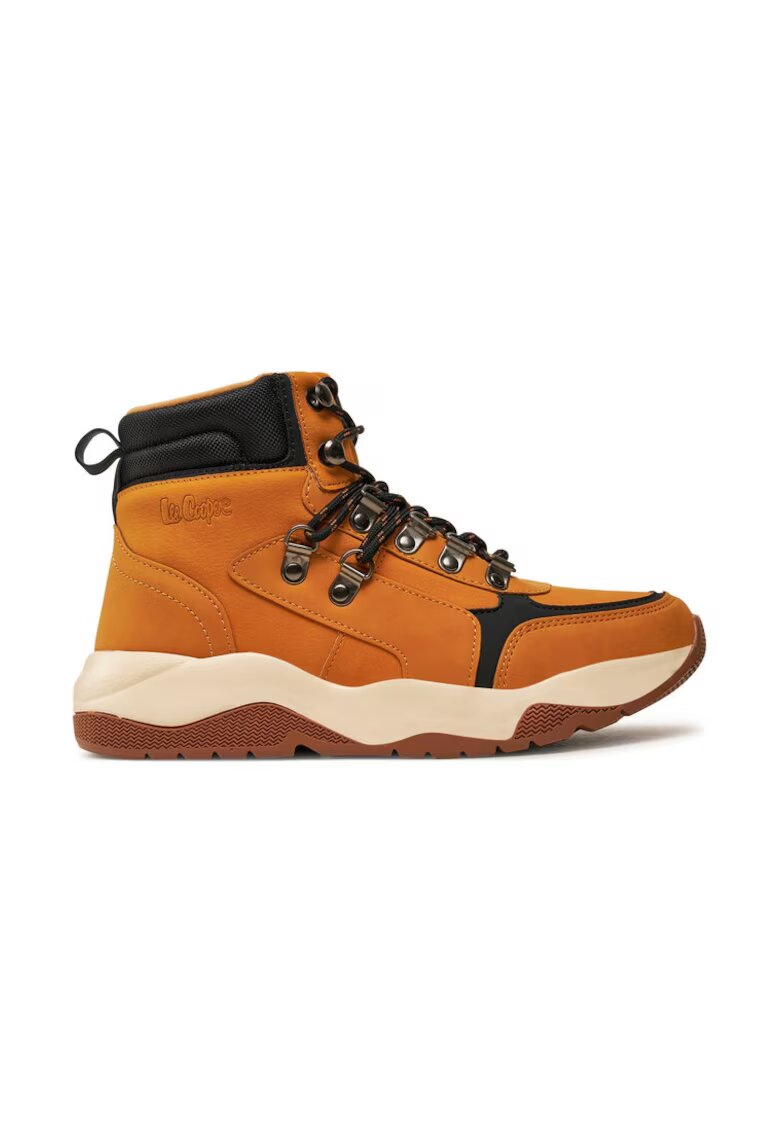 Lee Cooper Botine dama - 22112 - Piele ecologica - Maro