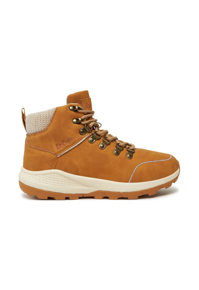 Lee Cooper Botine dama - 22327 - Piele ecologica - Maro