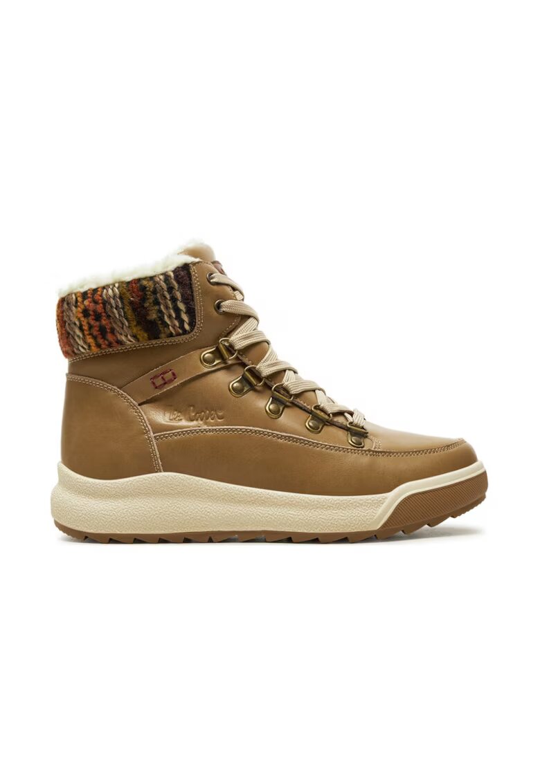 Lee Cooper Botine LCJ-24-01-2985LA Bej - Piele lacuita