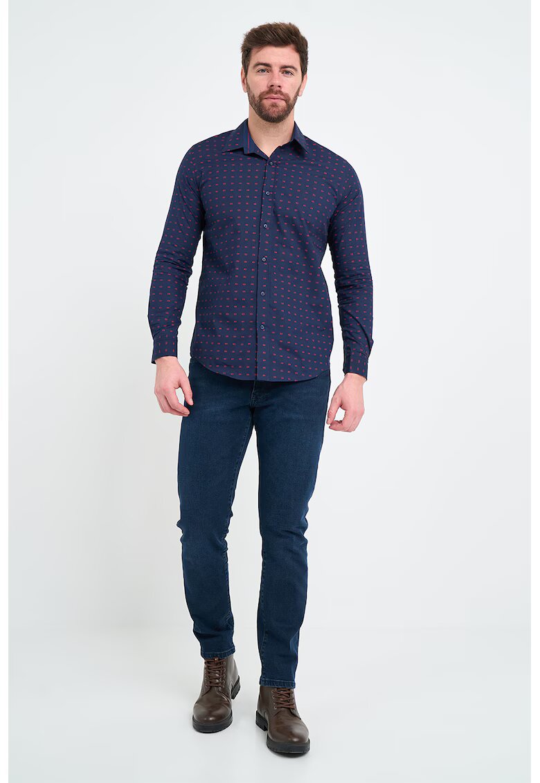 Lee Cooper Camasa cu model - Rosu/Bleumarin