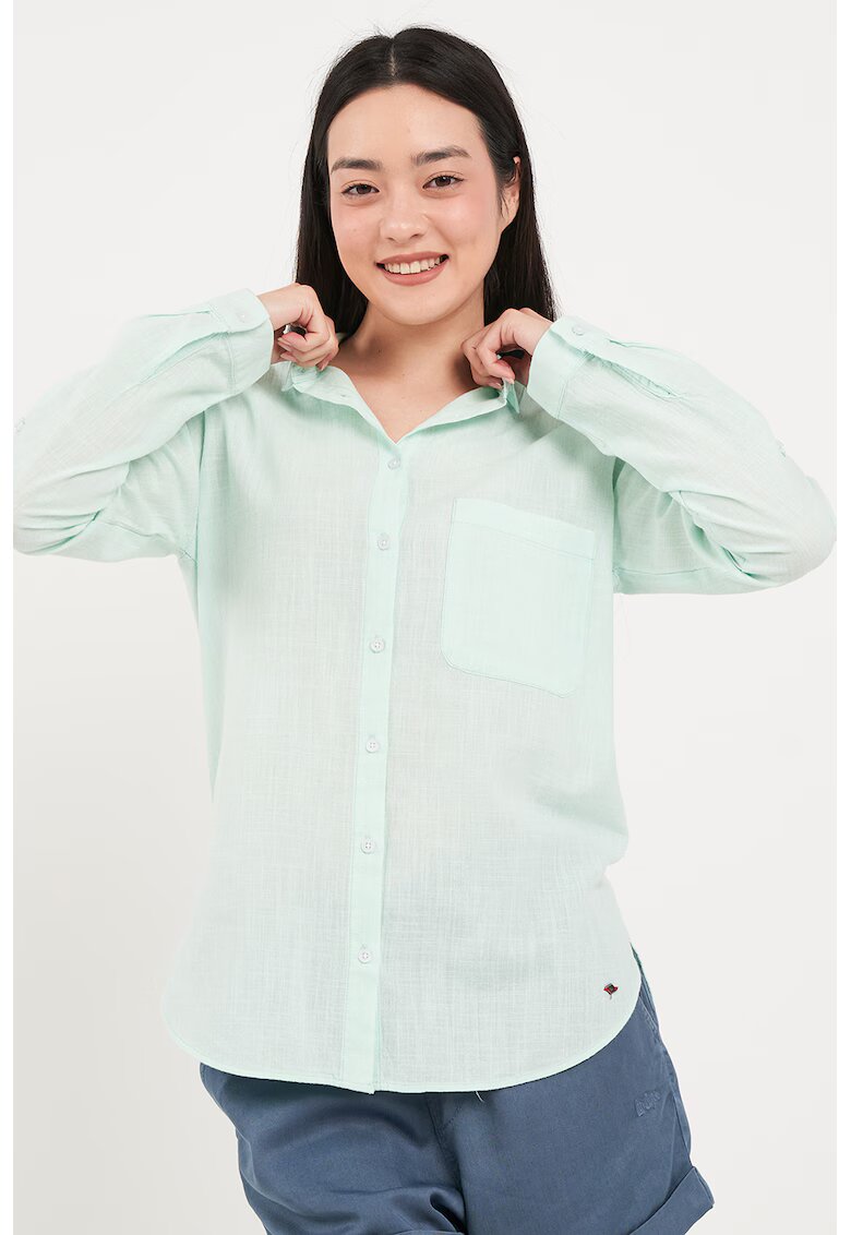 Lee Cooper Camasa de bumbac cu buzunar pe piept - Mint
