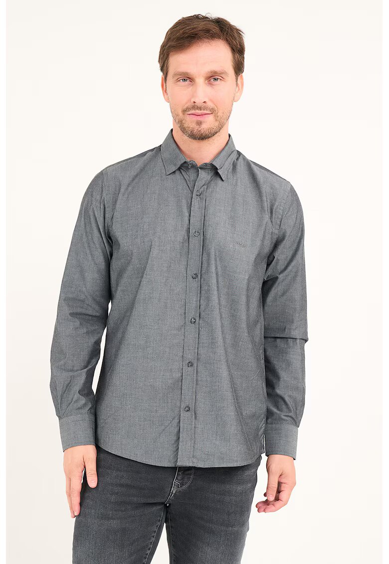 Lee Cooper Camasa relaxed fit de bumbac - Negru stins