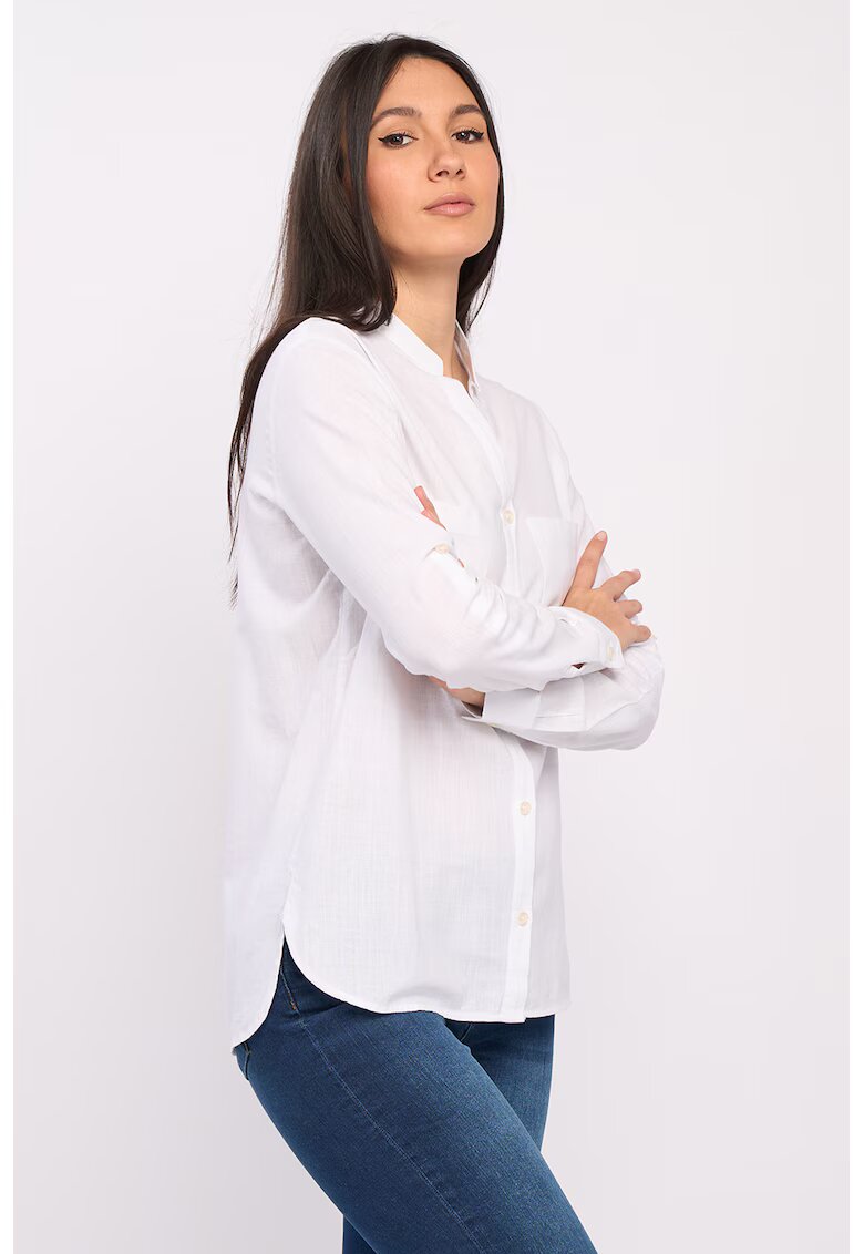 Lee Cooper Camasa uni cu buzunare pe piept - Alb