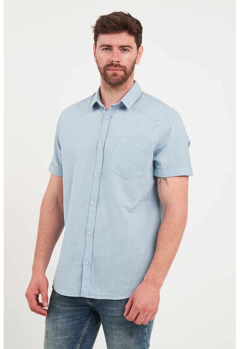 Lee Cooper Camasa uni din bumbac - Albastru deschis