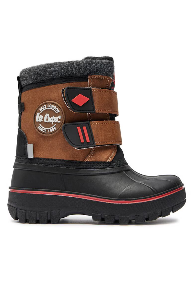 Lee Cooper Ghete baieti 304322655 - Piele ecologica - Maro - Maro