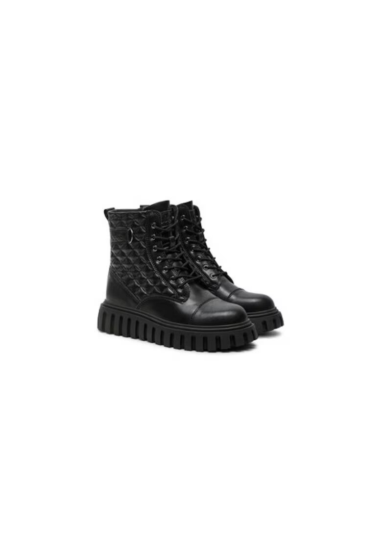 Lee Cooper Ghete dama 304321306 - Piele naturala - Negru - Negru