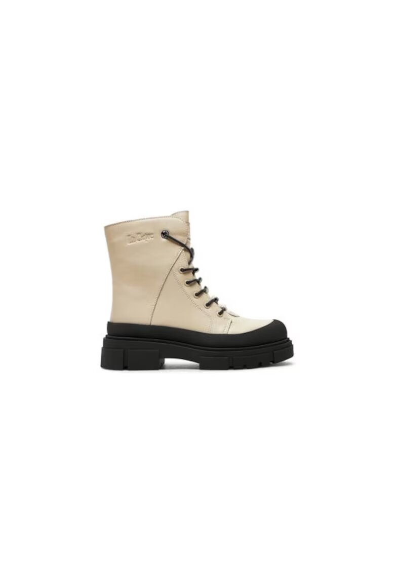 Lee Cooper Ghete dama 304321368 - Piele naturala - Alb - Alb