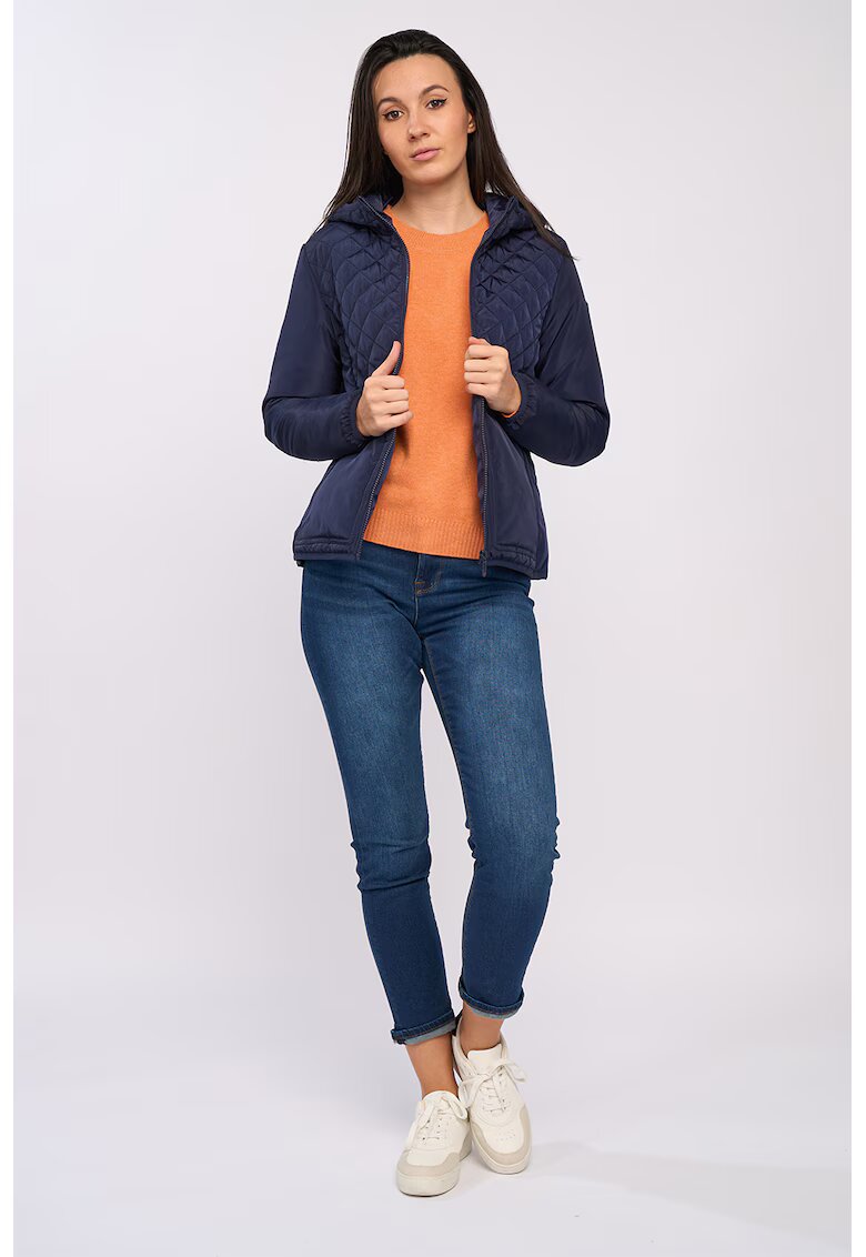 Lee Cooper Jacheta cu gluga si buzunare oblice - Bleumarin