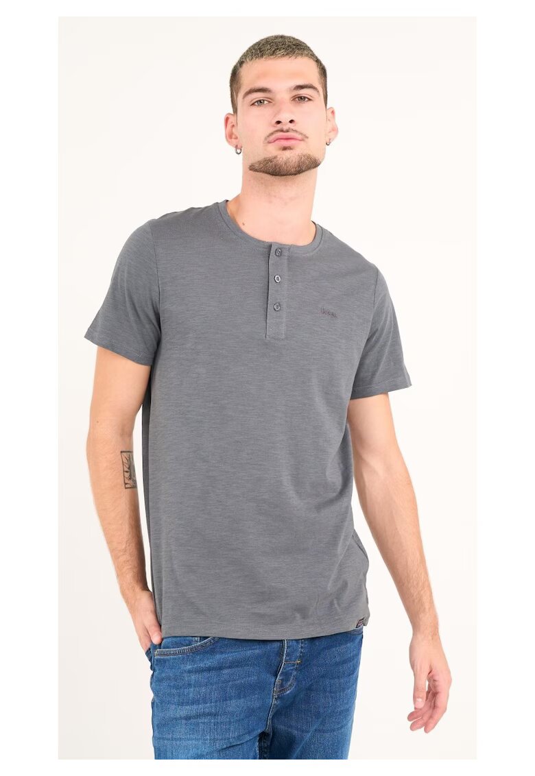 Lee Cooper Tricou barbat cu maneca scurta ( Material: Bumbac - DARK SHADOW - Gri