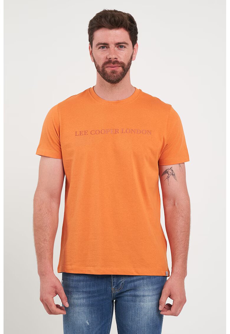 Lee Cooper Tricou cu imprimeu logo - Portocaliu