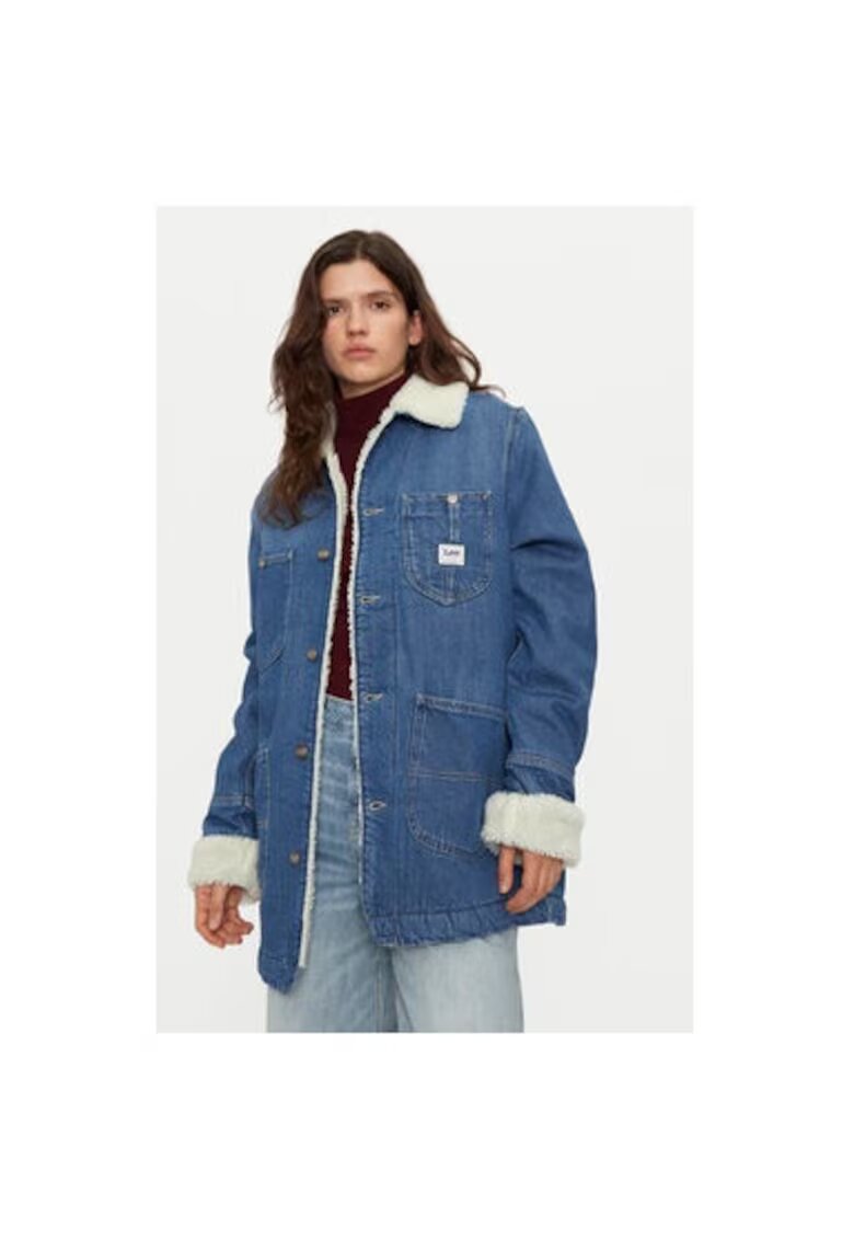 Lee Geaca dama - 304998539 - Bumbac/Lyocell - Albastru - Albastru