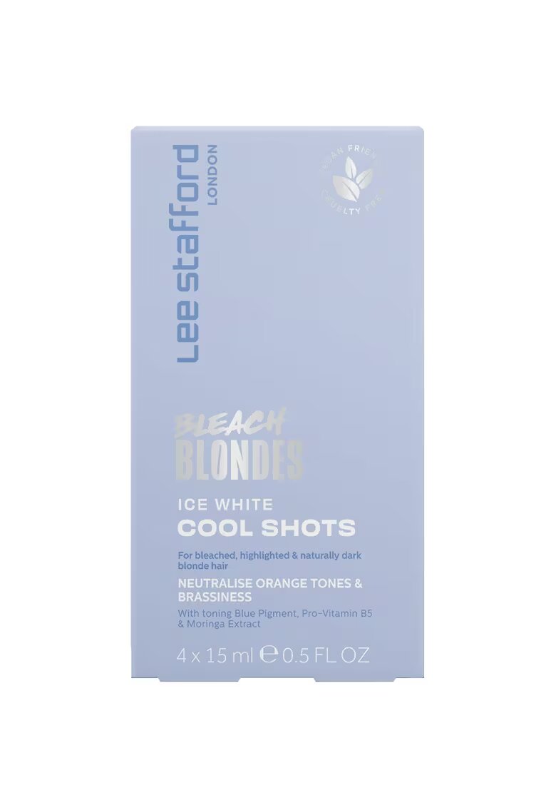 Lee Stafford Bleach Blondes Ice White Cool Shot Balsam nuantator 4x15ml