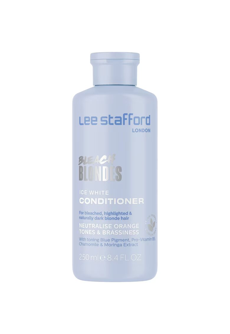 Lee Stafford Bleach Blondes Ice White Toning Conditioner Balsam pentru par blond 250 ml