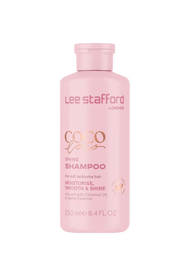 Lee Stafford Coco Loco Shine Shampoo Sampon cu parfum tropical pentru parul uscat 250 ml