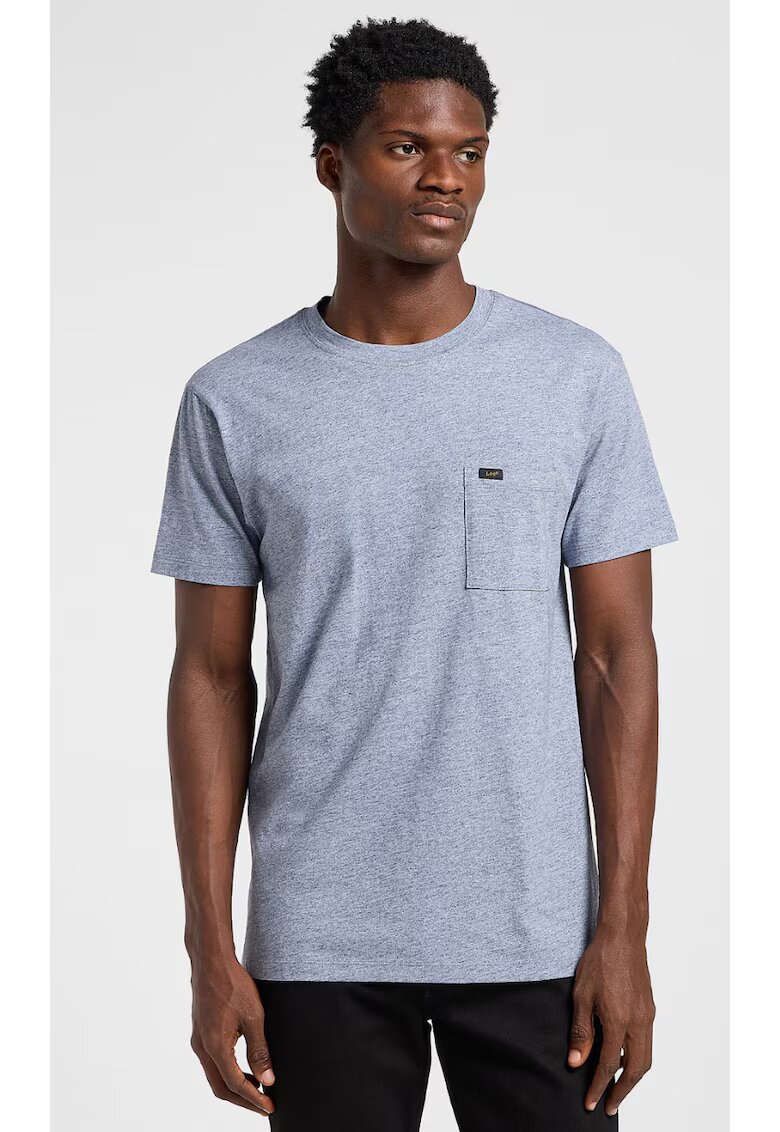 Lee Tricou barbatesc ULTIMATE POCKET TEE - ajustat - gri - bumbac