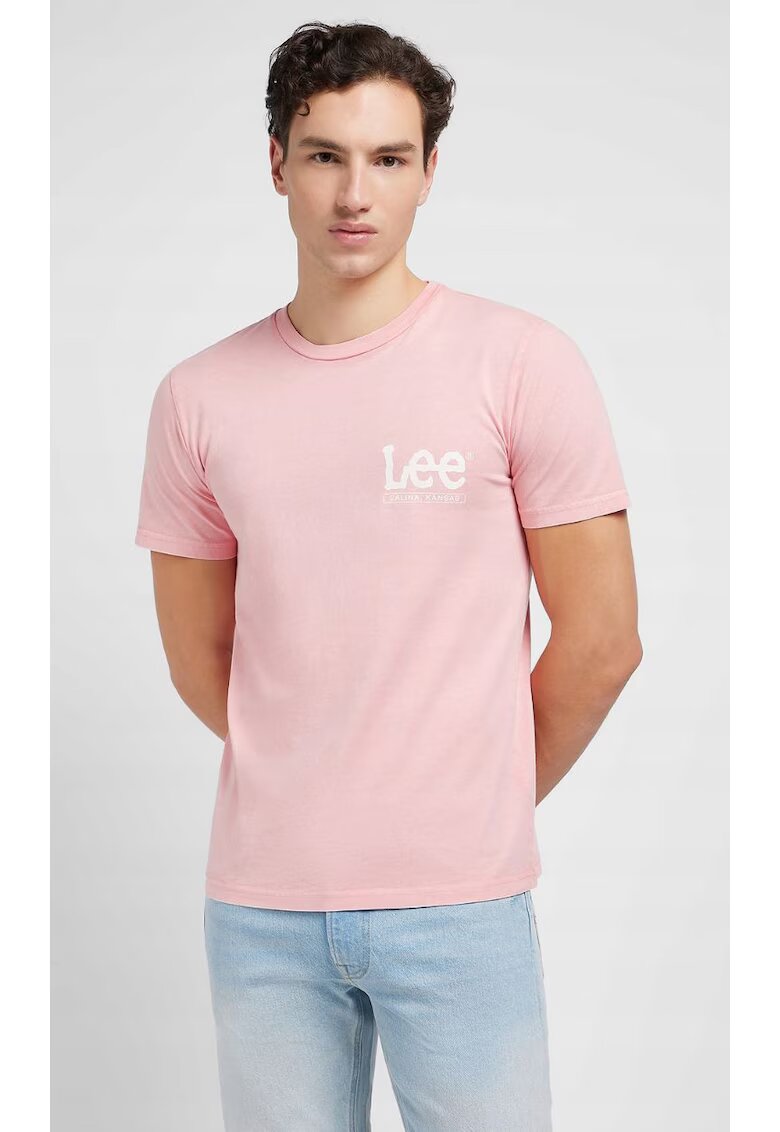 Lee Tricou barbati - Cassie - bumbac - roz - maneca scurta