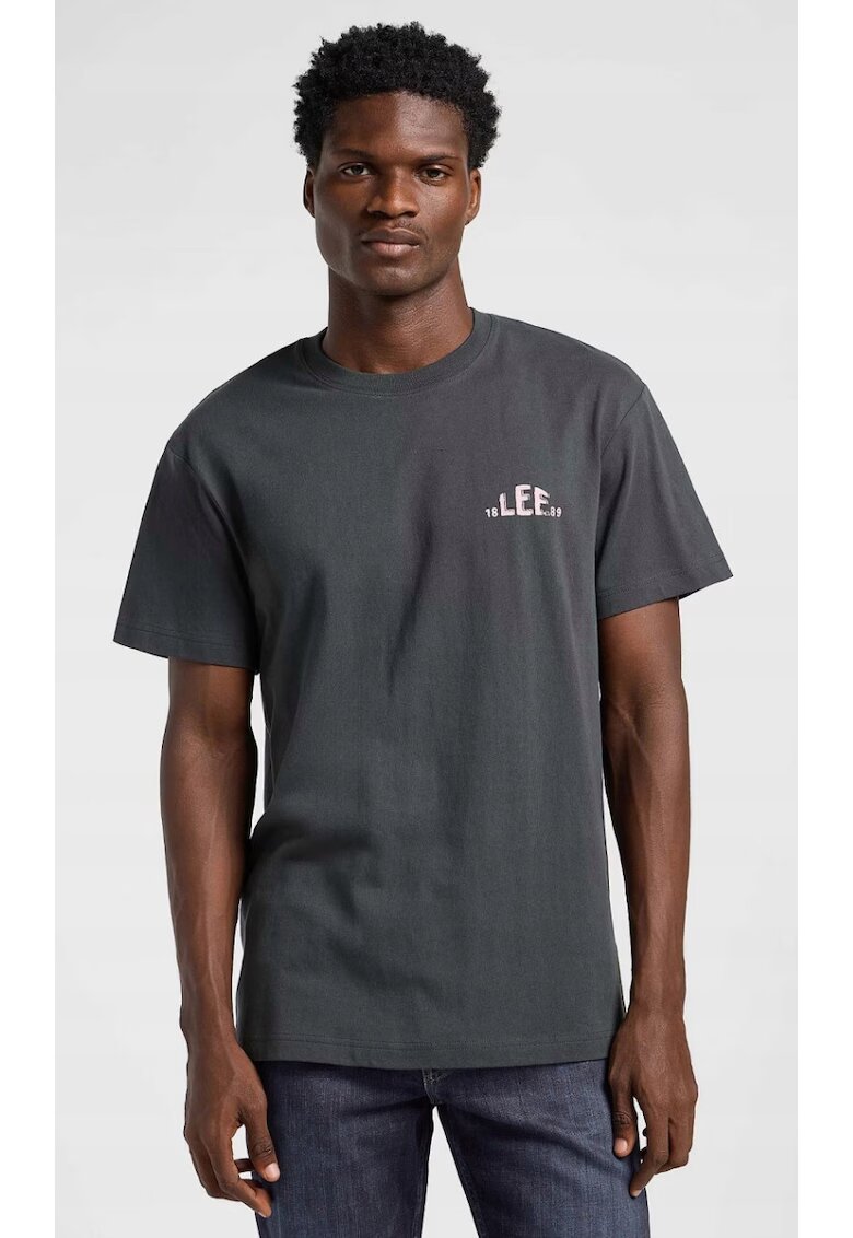 Lee Tricou barbati - LOGO TEE - bumbac - negru - maneca scurta