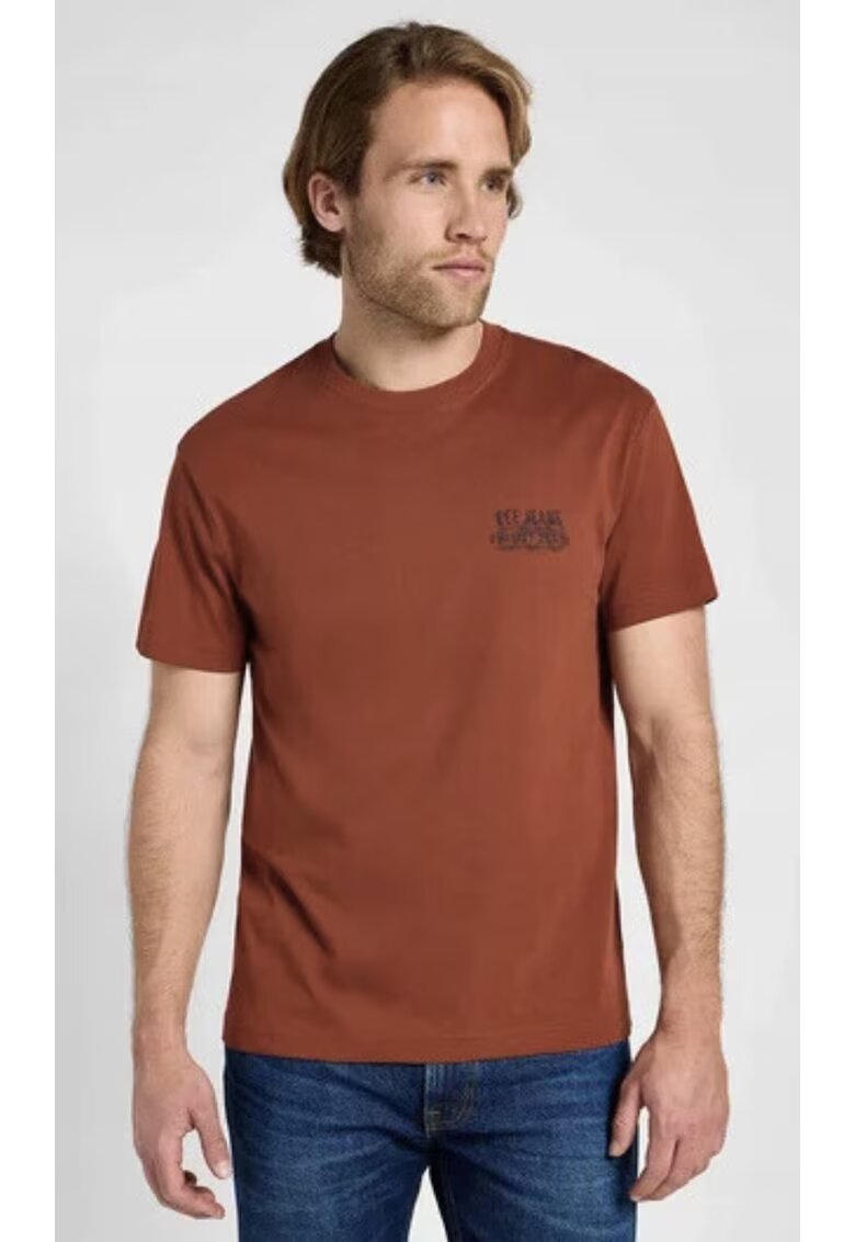 Lee Tricou barbati Relaxed Logo Tee - Maro