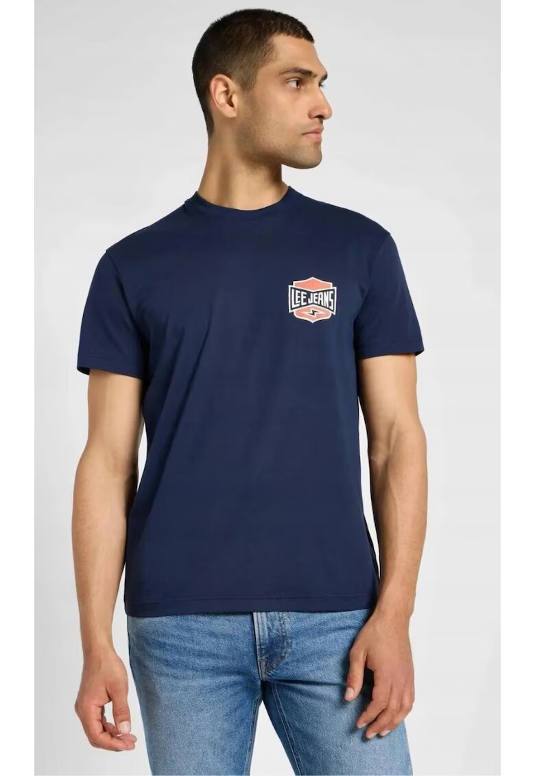 Lee Tricou barbati - RELAXED TEE - supradimensionat - bleumarin - bumbac