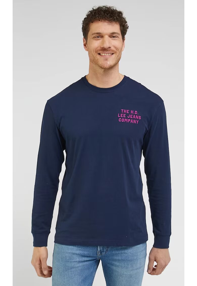Lee Tricou barbati supradimensionat - bumbac - albastru - Albastru