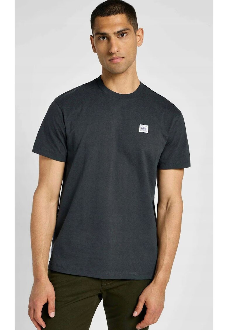 Lee Tricou barbati supradimensionat - maneca scurta - negru - bumbac -