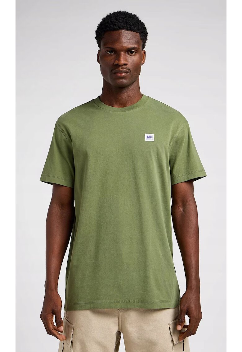 Lee Tricou barbati - Ww Tee - supradimensionat - verde - bumbac -
