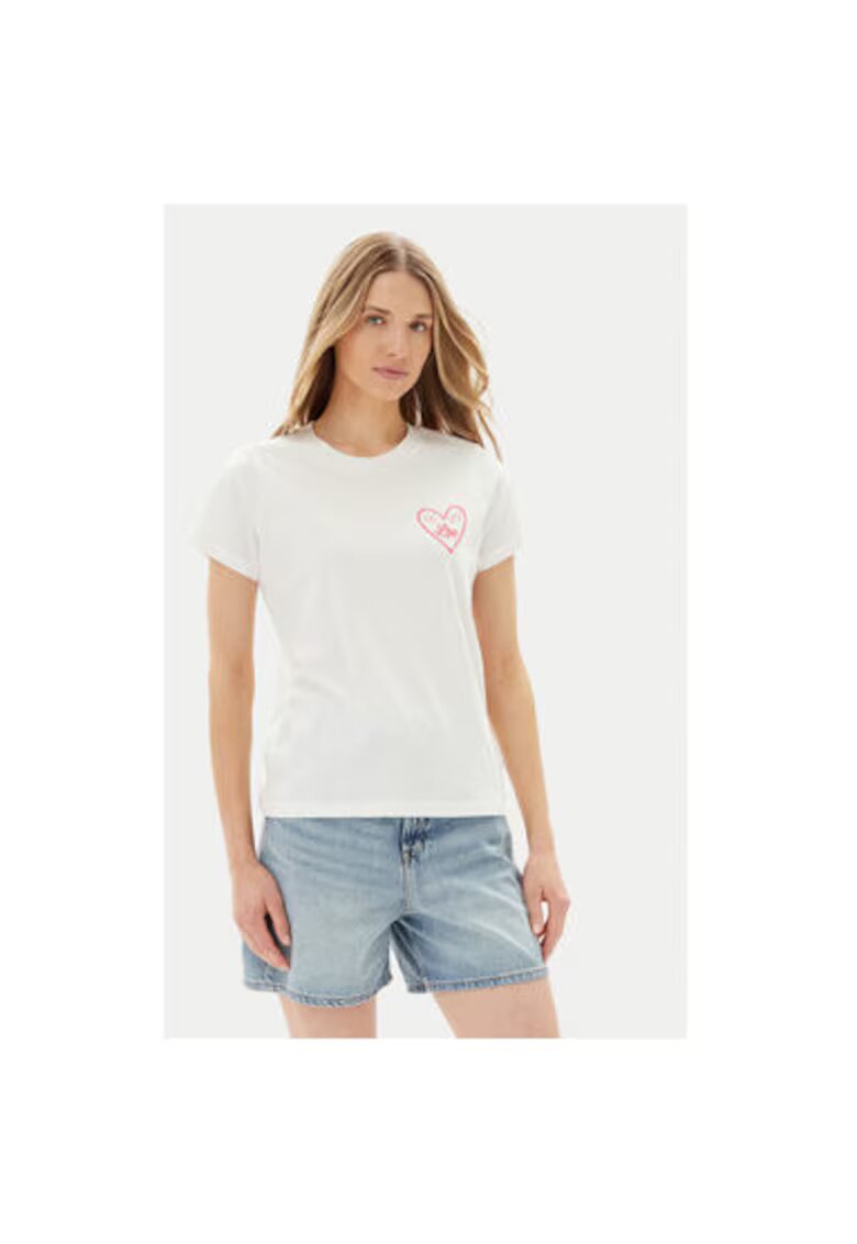 Lee Tricou dama 112363635 - Bumbac - Alb - Alb