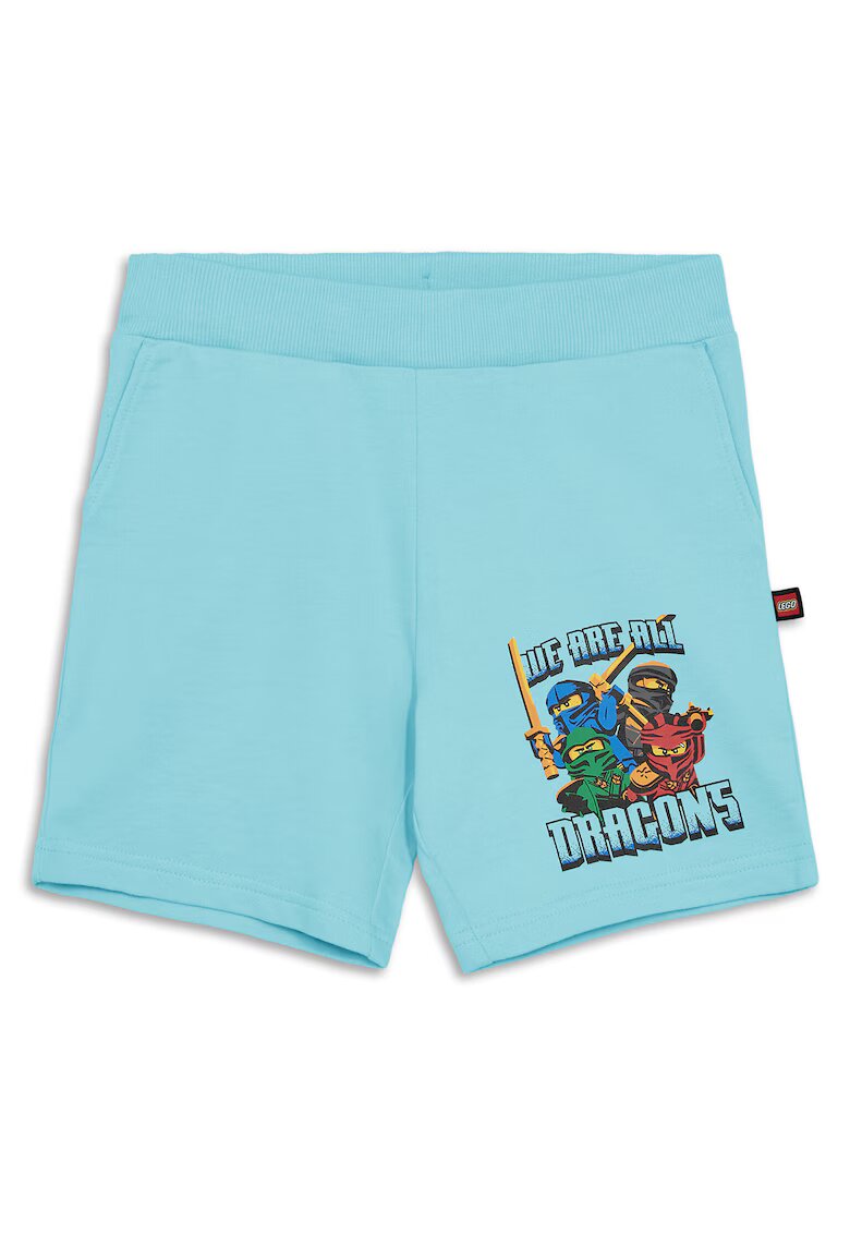 Lego Pantaloni scurti sport baieti 12011466 - Bumbac organic - Albastru deschis - Albastru deschis