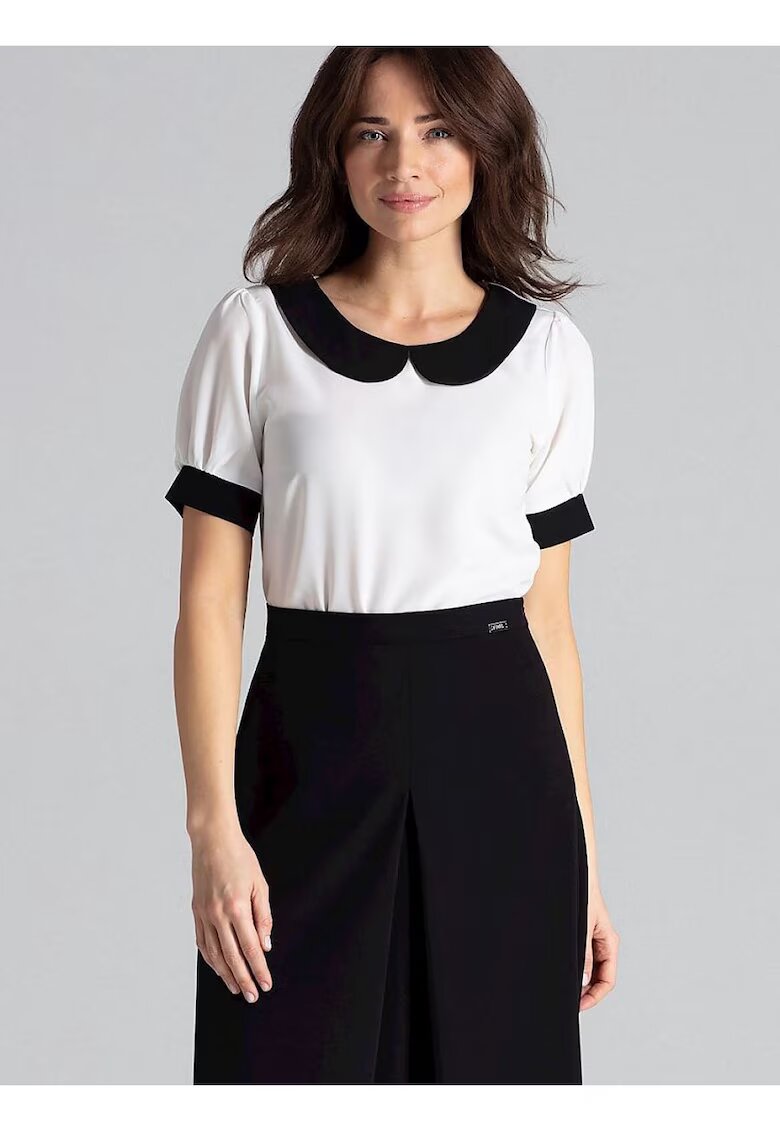 Lenitif Bluza dama bej - scurta - eleganta - poliester 80% - elastan 3%