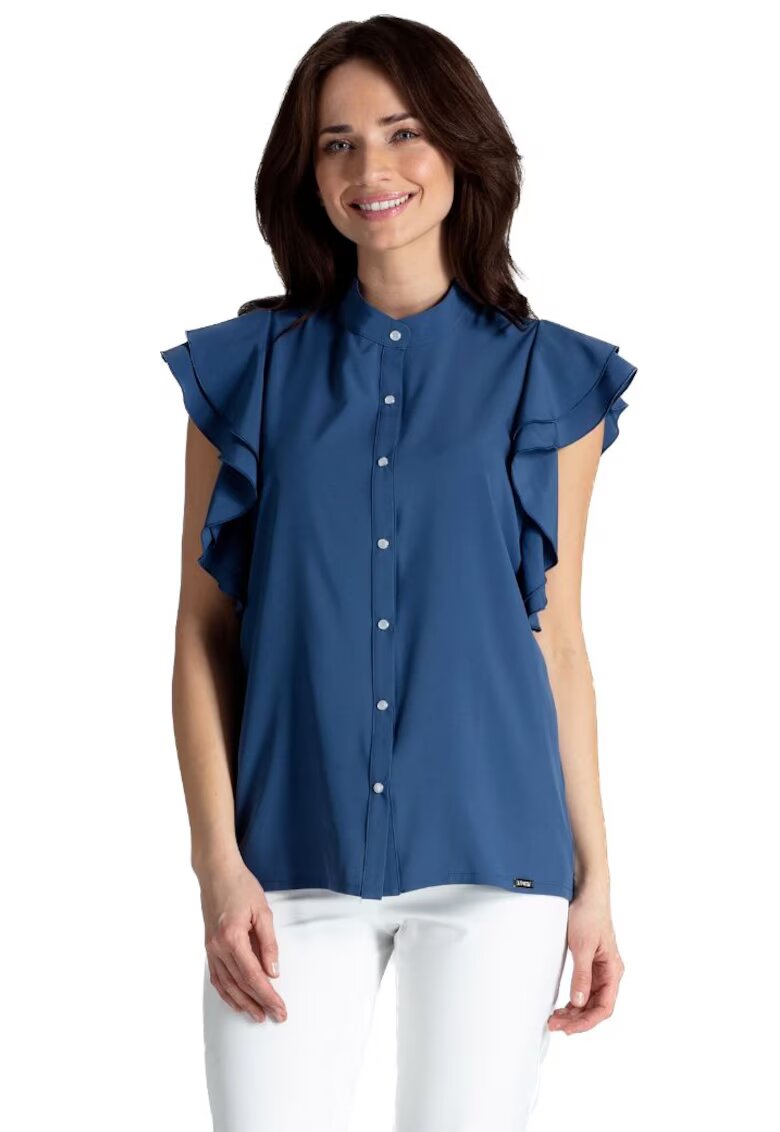 Lenitif Bluza dama Kuvien K482 culoare granat - Albastru inchis