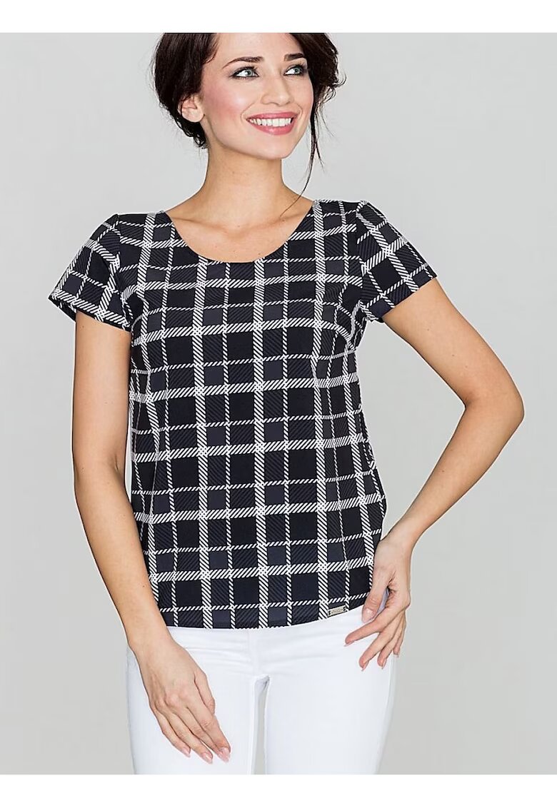 Lenitif Bluza dama - model retro - neagra - poliester 95%