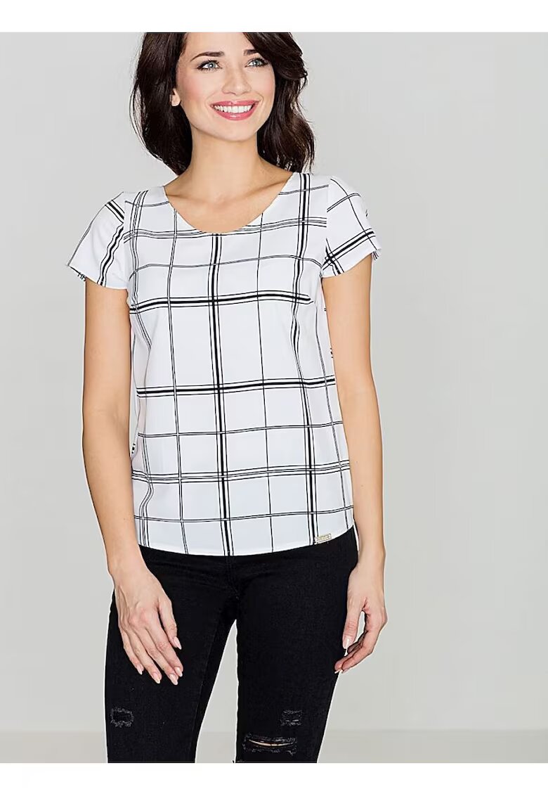 Lenitif Bluza dama - retro - alb - poliester