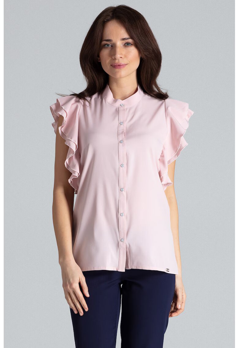 Lenitif Bluza dama roz - poliester - maneci scurte - confortabila
