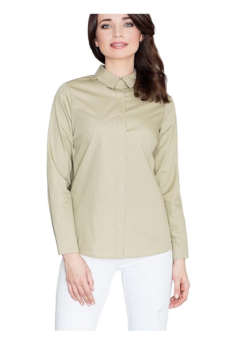 Lenitif Camasa dama - verde - bumbac 55% poliester 45%